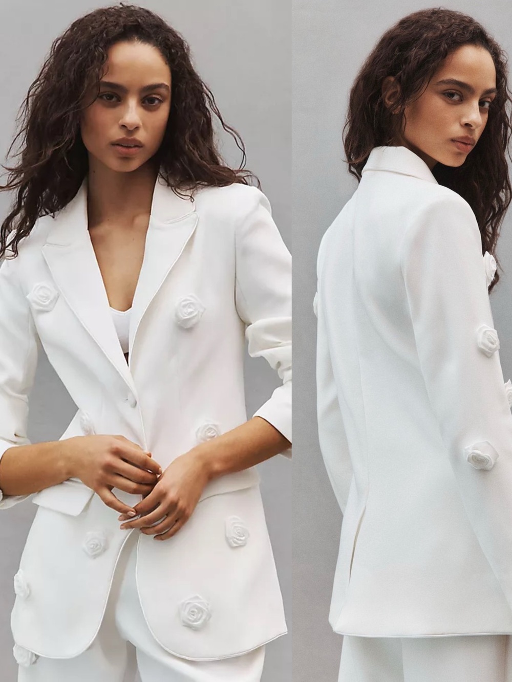 NWT Sister Jane DREAM Rose White Blazer Medium